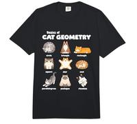 Bases De La Géométrie du Chat Professeur De Mathématiques Comfort Colors Adult Heavyweight T-Shirt