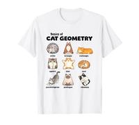 Bases De La Géométrie du Chat Professeur De Mathématiques T-Shirt