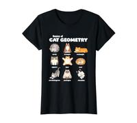 Bases De La Géométrie du Chat Professeur De Mathématiques T-Shirt Graphique avec Valeur