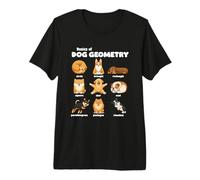 Bases De La Géométrie du Chien Chien Drôle De Professeur De T-Shirt Haut de Gamme
