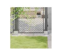 Bases de poteau carrées 12 pcs argent 81x81 mm acier galvanisé, base de clôture en béton, base de poteau de clôture 42000009