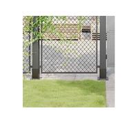 vidaXL Bases de poteau carrées 4 pcs 81x81 mm anthracite – base de clôture béton, support métal