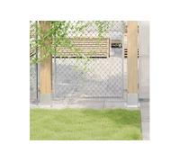 Bases de poteau carrées 4 pcs argent 101x101 mm acier galvanisé, base de clôture en béton, base de poteau de clôture 42000012