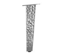 Bases de Table, Pattes de Restauration Modernes, Pieds de Support de Meubles réglables, ondulations d'eau en Acier Inoxydable DIY Remplacement du Pied pour Table pour Table d'appoint (Argent,