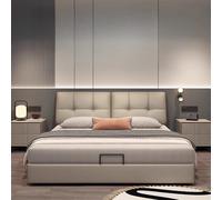 Bases et cadre de lit double haut de gamme nordique, Design moderne, chambre à coucher, rangement de lit king size, meubles de chambre à coucher, Кро iyoalı Однос endeль [3BB 150X190CM