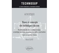 Bases et concepts des techniques du son: Modélisation du son psychoacoustique acoustique musicale