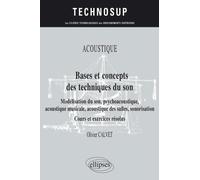 Bases Et Concepts Des Techniques Du Son - Modélisation Du Son Psychoacoustique Acoustique Musicale