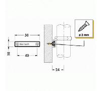Bases plastique 224-fixation vis diamètre 3 mm-800 pièces CAMAR