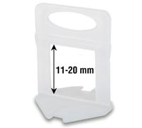 Bases RUBI Delta pour carreaux 11-20 mm d'épaisseur - 2 mm - 100 un.