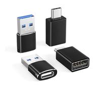 BASESAILOR Adaptateur USB C 4Pack,Type C Femelle vers USB A Mâle Chargeur Câble & Thunderbolt 4 OTG Convertisseur pour MacBook,iPhone 17 16 15 14 13 Plus Pro Max,Samsung Galaxy S26 S25 S24 S23 A53