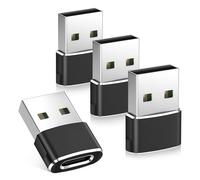 BASESAILOR Adaptateur USB C Femelle vers USB Male pour iPhone 17 16 Pro Max 4Pack,Convertisseur Chargeur USB vers USB C pour Apple 15 Plus,iWatch 11,iPhone 14 13 12,iPad Mini 7,Samsung Galaxy S25 S24