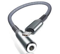 BASESAILOR Adaptateur USB C Jack pour iPhone 17 17e Air 16 Pro Max,Type C Mâle vers 3.5mm Convertisseur Écouteur Audio Prise Casque pour Apple 15,Samsung Galaxy S26 S25 S24,Tab S9,A56 A55 A54,iPad 10