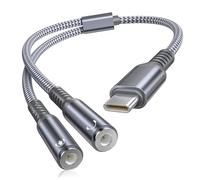 BASESAILOR Adaptateur USB C vers Double Jack 3,5 mm pour iPhone 17 Pro Max