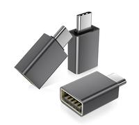 BASESAILOR Adaptateur USB C vers USB 3Pack,Convertisseur USBC Mâle USBA 3.0 Femelle,Type C Thunderbolt 5 4 OTG pour MacBook,iPhone 17 16 16e 15 Pro Max,iPad Air,Microsoft Surface,Samusng Galaxy S25