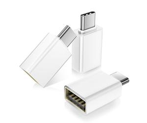 BASESAILOR Adaptateur USB C vers USB 3Pack,Convertisseur USBC Mâle USBA 3.0 Femelle,Type C Thunderbolt 5 4 OTG pour MacBook,iPhone 17 17e 16 16e 15 Pro Max,iPad Air Mini,Surface,Samusng Galaxy S25 S26