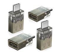 BASESAILOR Adaptateur USB C vers USB 4Pack,Convertisseur USBC Mâle USB-A 3.0 Femelle,Thunderbolt 5 4 Type C OTG pour MacBook Air,iPad Pro,Apple iPhone 17 16 16e,Laptops,Tablets,iMac,Souris,Clavier