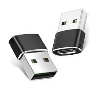 BASESAILOR Adaptateur USB vers USB C 2 Pack,Type C Femelle USBA Mâle Convertir Chargeur pour iPhone 17 16 15 14 13 Pro Max,iPad 10 Air 4 5 Mini 6 7,Samsung Galaxy S24 S23 S22 FE Plus Ultra,Tab S8 S9