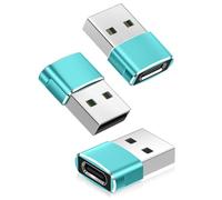 BASESAILOR Adaptateur USB vers USB C 3 Pack,Type C Femelle USBA Mâle Convertir Chargeur pour Apple Watch Série 8 9 SE,iPad 10 Pro Air 4 5,Mini 6,Samsung Note 20 S25 S24 A54,Z Fold Flip,iPhone 17