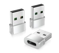 BASESAILOR Adaptateur USB vers USB C 3Pack,Type C Femelle vers USBA Mâle Convertisseur Chargeur pour iPhone 17 Air 16 15 Pro Max,Airpods 4/Pro 3,iPad 5 Mini 7,Samsung Galaxy S25 S24 A56 A55,iWatch 11