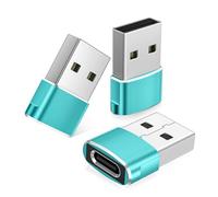 BASESAILOR Adaptateur USB vers USB C,Type C Femelle vers USBA Mâle Chargeur | Convertir 3 Pack pour Apple Watch Série 8 9 SE,iPad 10 Pro Air 4 5,Mini 6,Samsung Note 20 S26 25 A54,Z Fold Flip,iPhone 17 16