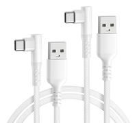 BASESAILOR Câble Carplay pour iPhone 18 17 16 Pro Max Duo,Câble USB à USB C | Câble de charge à Coudé Cordon Type C pour AirPods 4 5,iPad 10 Air 5 Mini 7 6,Note 21 20 10,S25 S24 S23 S22 Ultra,1M/2Pack