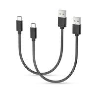 Basesailor Cable Chargeur pour Airpods Pro 3rd 4th Génération,USB Type C Cordon Charge Nylon 0.3M 2Pack pour Airpods Pro 2,iPad 10 11 12.9 Air 4 5 Mini 6 7 2022,iPhone 17 16 15,Samsung S24 A54,A32,A42