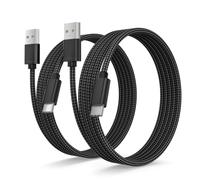 BASESAILOR Câble Chargeur pour Kindle Fire HD 2024,USB Type C Cordon Charge Nylon 3M 2 Pack pour Kindle Paperwhite Fire HD 12 11 10 10th 9 2023 2022 2021 Génération,Oasis 3,Scribe,Kids,iPhone 16 17