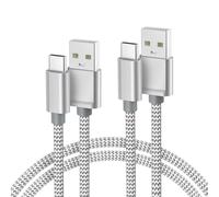 BASESAILOR Câble Chargeur pour Manette PS5,USB Type C Cordon Charge Nylon 3M 2Pack,Cordon d'Alimentation Recharge Contrôleur pour Sony Playstation PS5,iPhone 17 16,Micorsoft X box Series X/S,Switch