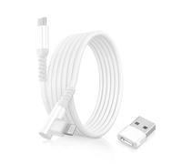 BASESAILOR Câble Chargeur USB C vers Lightning 3M 90 Degrés avec Adaptateur USB A,Coudé Cordon Type C PD Angle Droit Charge Rapide pour iPhone 11 12 13 14 Mini Pro Max SE XR XS iPad 8 9 Génération