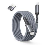 BASESAILOR Câble Chargeur USB C vers Lightning 3M avec Adaptateur USB A,Cordon d'Alimentation Type C PD Charge Rapide pour iPhone 14 13 12 11 Mini Pro Max XR SE Airpods 3 2020 2021 iPad 8 9