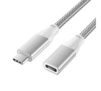 BASESAILOR Câble Extension USB C pour iPhone 17 16 Pro Max 2M,USB C 3.1 Gen2 10Gbps Cordon Femelle à Mâle Type C,Rallonge Adaptateur pour MacBook Pro,iPad Air 4 5 Mini,Apple 13 14 15,Sumsung S25 Plus
