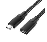 BASESAILOR Câble Extension USB C pour Sumsung S25 S24 Ultra 1M,USB C 3.1 Gen2 10Gbps Cordon Femelle à Mâle Type C,Rallonge Adaptateur pour Galaxy A55 A54 S23 Plus,iPad Air,Kindle Fire,iPhone 17 16 15