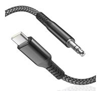 BASESAILOR Câble Jack USB C 1.2M,Type C Adaptateur Aux Audio 3,5mm,Cable Auxiliaire Stéréo pour Voiture,Samsung Galaxy S25 S24 S23 S22 A56 A55 A54 A53 A42,Z Fold Flip 4 5,iPhone 17 16 15,iPad Mini 6
