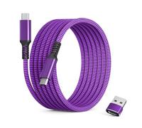 BASESAILOR Câble pour iPhone 17 Air,USB C vers Type C Chargeur 3M avec Adaptateur USB,100W Cordon PD Charge Rapide pour Samsung Galaxy A55 A54 A53,Plus S25 S24 Ultra,A73 A72,Tab S9 A9,Z Flip Fold 5 6