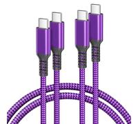 BASESAILOR Cable USB C Manette PS5 Long,Câble Chargeur USB C vers Type C 100W 4.5M 2 Pack,Cordon Charger Alimentation Rapide pour Manette Playstation 5,Xbox Series X/S,Nintendo Switch Lite,iPhone