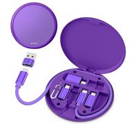 BASESAILOR Kit Adaptateur Chargeur USB Multiples,Convertisseur USB vers USBC,câble Charge 100W 0.3M,Type C vers USB3.0 OTG iOS Micro Multi Portable pour iPhone 17 16 16e 15 Pro Max,Galaxy S25 S24 S23