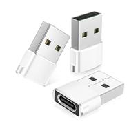 Basesailor pour Airpods Pro 3 4 Adaptateur USB vers USB C 3 Pack,Type C Femelle USBA Mâle Convertisseur Chargeur pour iPhone 17 17e 16 15 14 Max Mini,Apple Watch S11,Samsung Galaxy S26 S25 S24 A55 A54
