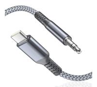 BASESAILOR pour iPhone 17 16 Câble Auxiliaire USB C 1.2M,USBC Jack 3.5mm | Câble Adaptateur Audio Aux Stéréo Jack pour Voiture,Apple 17e 16e 15 Pro Max Plus,iPad,Samsung S26 S25 S24 S23,A56 A55,Z Fold