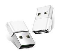 BASESAILOR pour iPhone 17 Air USB to USB C Adapter,Apple iPhone 17e 16 15 14 Pro Max Adaptateur 2 Pack,USBC Female to USBA Male Car Charger Converter for Airpods iPad Mini 7th,Samsung Galaxy S26 S25