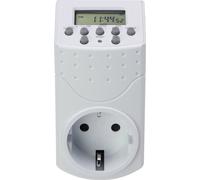 Basetech 1528580 Minuterie de prise numérique programme hebdomadaire 1800 W IP20 fonction de compte à rebours, fonction aléatoire