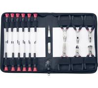 BASEtech Jeu d'outils pour électricien 814583 – 19 pièces en sacoche