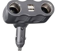 A13-123 x2 Répartiteur pour allume-cigare Nombre de prises allume-cigares 2 x Interfaces : USB 2 x Charge de courant max 10 A
