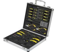 Basetech BT-1954694 Set d'outils pour bricoleurs, techniciens, électriciens dans une mallette 30 pièces