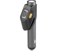 Basetech BT-2357759 BT99 Marteau de secours coupe-ceinture, lampe LED pour voitures, pour camions, pour SUV, pour van, pour camping-cars, pour bus (L x l x H)