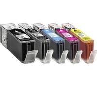Basetech Encre remplace Canon PGI-550 XL, CLI-551 XL Combi-Pack Noir, Photo Noir, Cyan, Magenta, Jaune BTC100 1519,0050-126