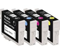 Basetech Encre remplace Epson T0715, T0711, T0712, T0713, T0714 compatible pack bundle noir, cyan, magenta, jaune BTE107