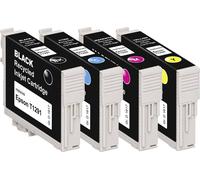 Basetech Encre remplace Epson T1295, T1291, T1292, T1293, T1294 compatible pack bundle noir, cyan, magenta, jaune BTE125