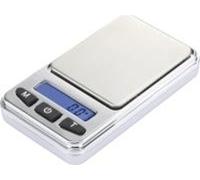 Basetech SJS-60008 Balance de poche Plage de pesée (max.) 200 g Lisibilité 0,01 g Fonctionne sur piles Argent