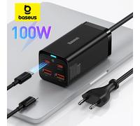 Baseus GaN3 100/ 65W chargeur de bureau Charge rapide QC 3.04.0 USB C Type C chargeur de téléphone pour iPhone15 Huawei Xiaomi MacBook ordinateur portable