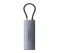 Baseus 10in1 Hub, 2x HDMI, USB-C, 3x USB-A, RJ45, SD/TF, PD, gris
